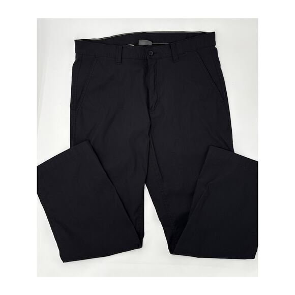 Eddie Bauer | Dress Pants | Men’s | 33x30 (34x29) | Black | Zipper Back Pocket - Picture 2 of 4